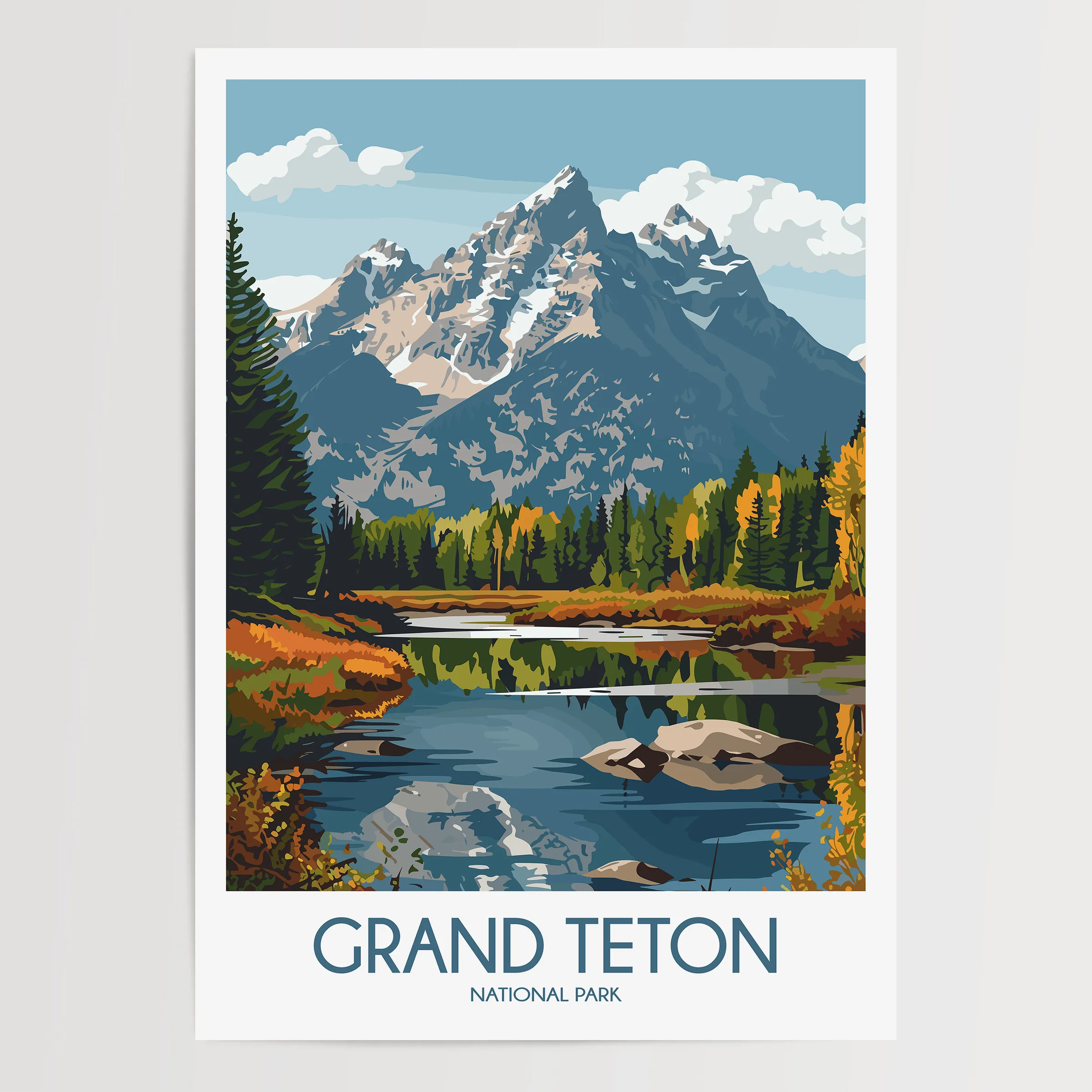 Grand Teton Home Office Decor