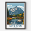 Grand Teton Minimalist Wall Art