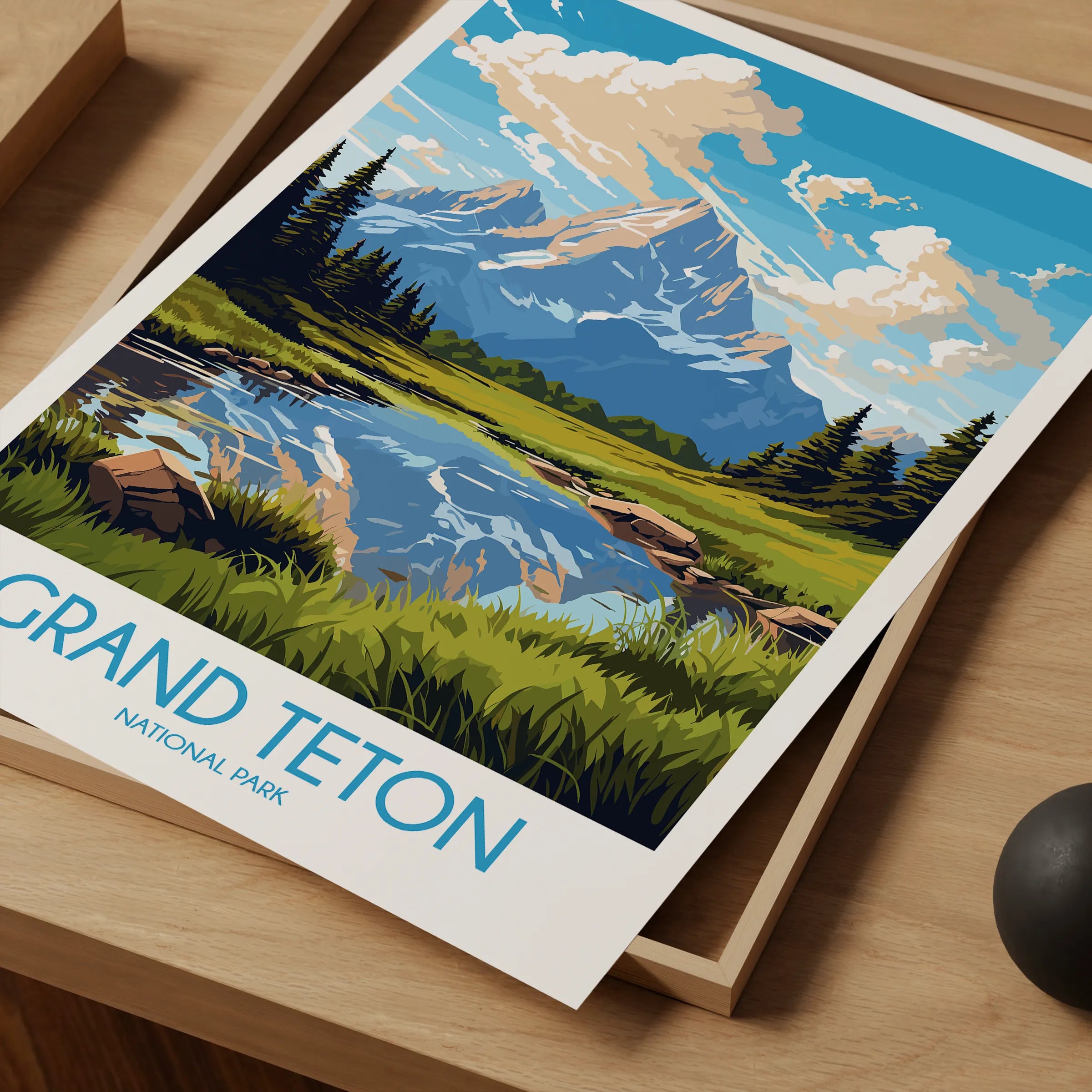 Grand Teton Scenic Landscape Art