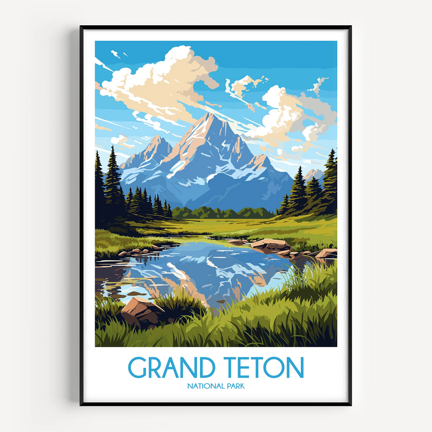 Grand Teton Souvenir Poster Print