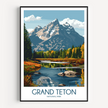 Grand Teton Souvenir Poster Print