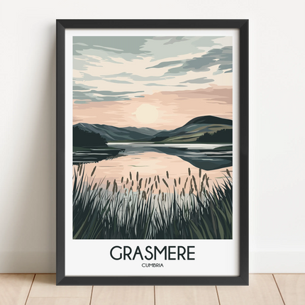 Grasmere Modern Travel Poster