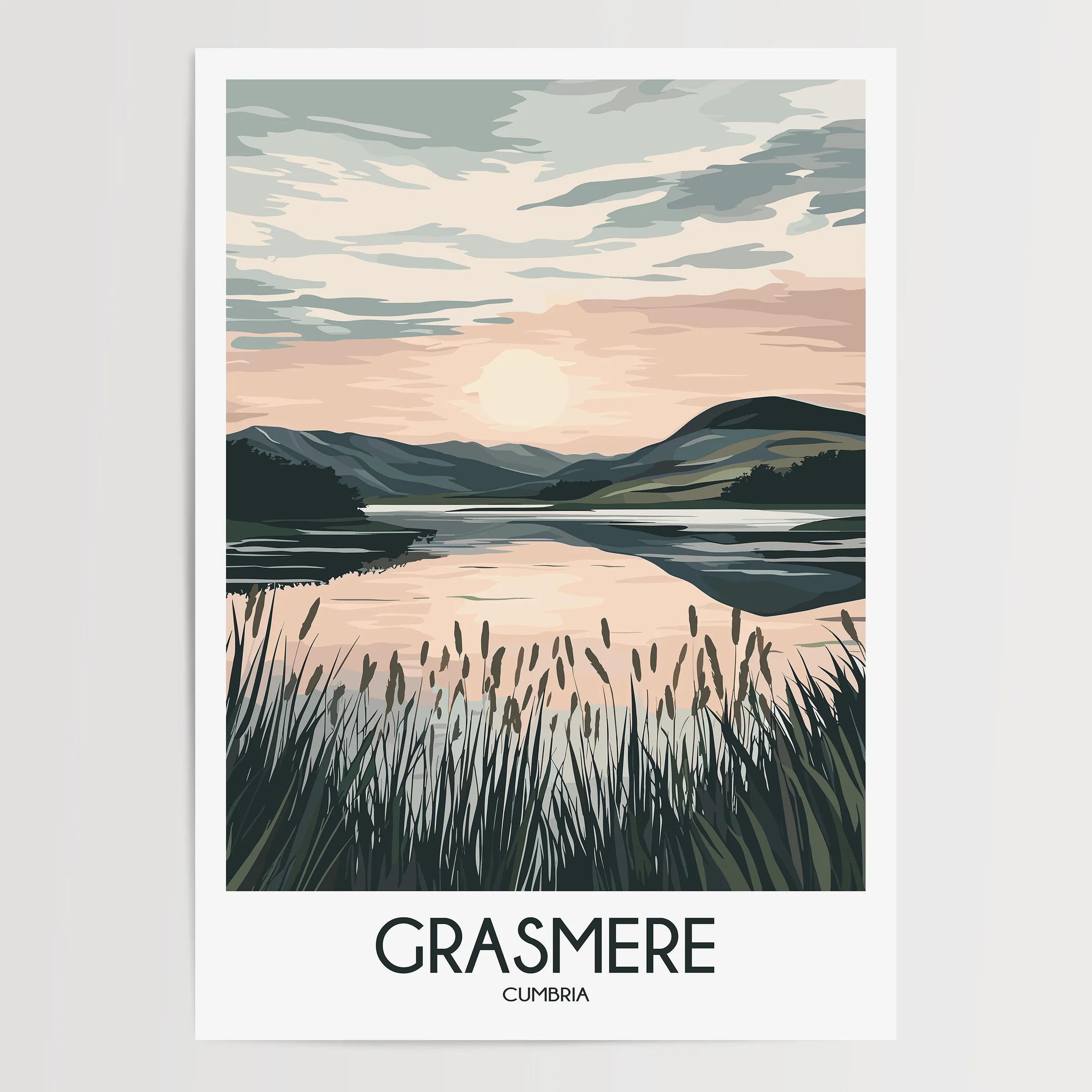 Grasmere Scenic Landscape Art