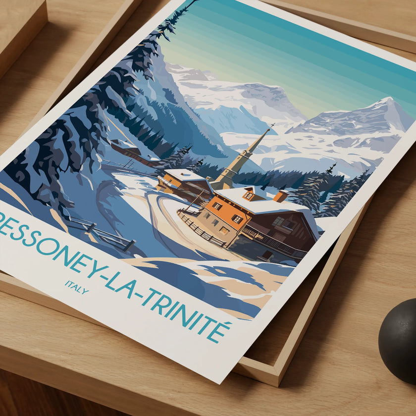 Gressoney Scenic Landscape Art