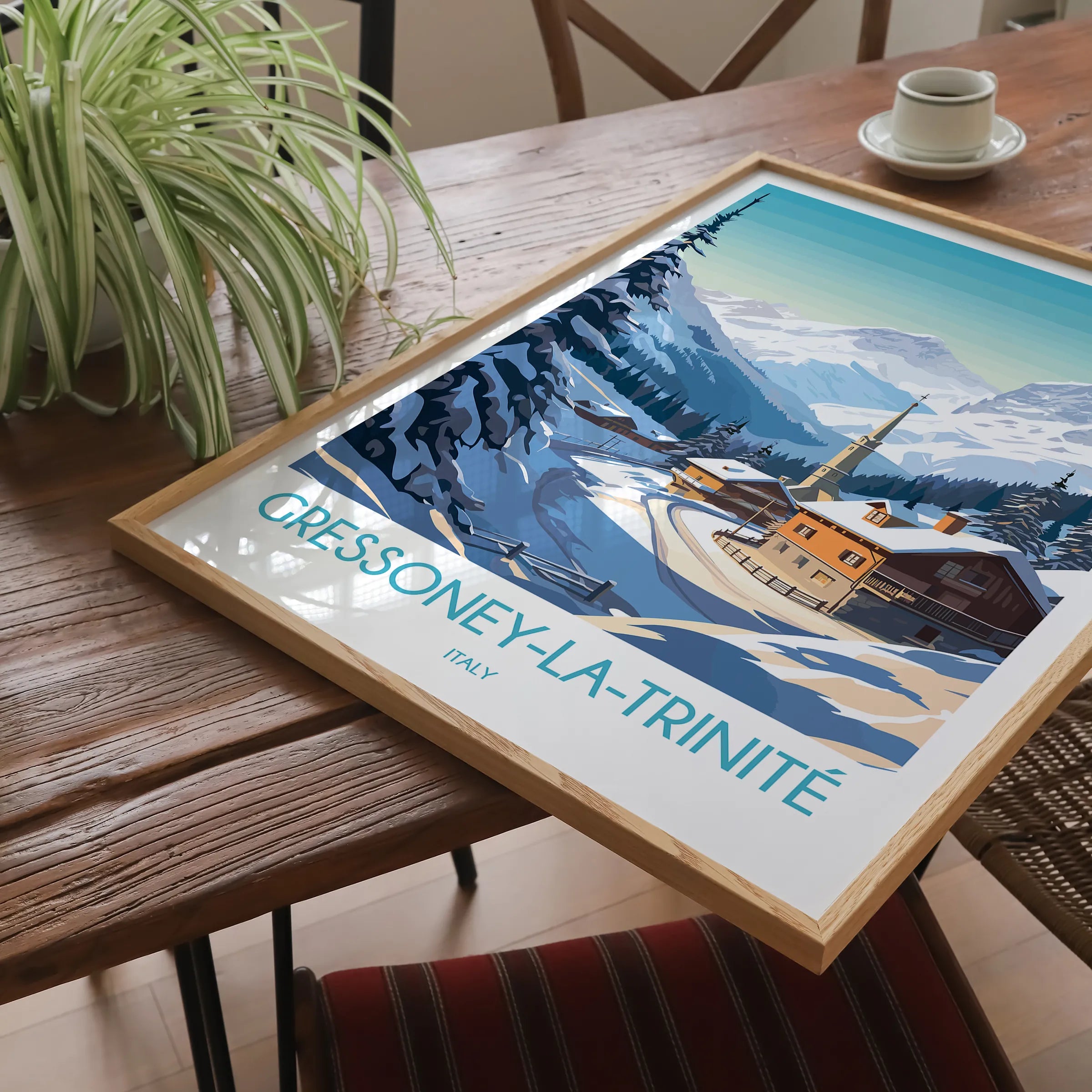 Gressoney Vintage Style Print