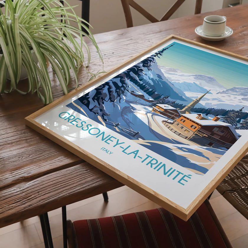 Gressoney Vintage Style Print