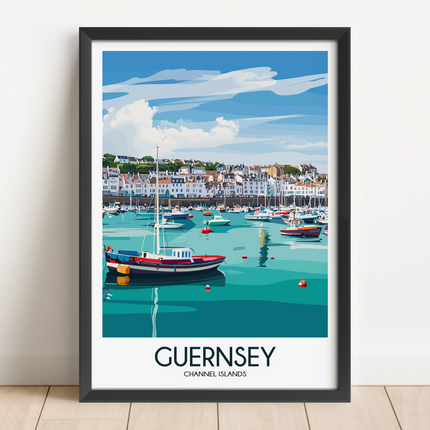 Guernsey Modern Travel Poster