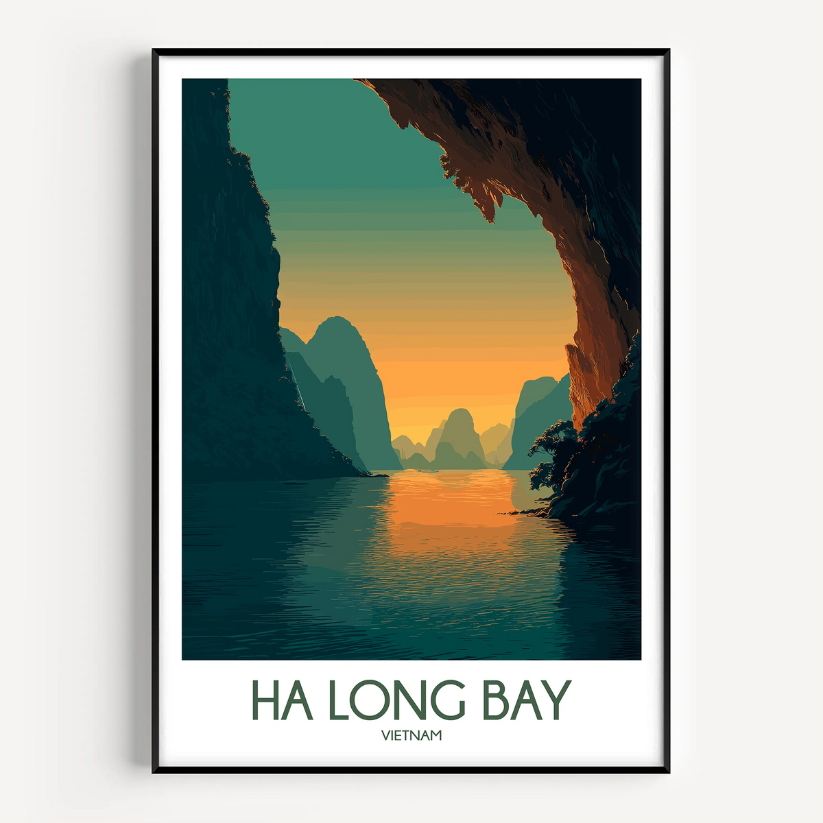 Ha Long Bay Minimalist Wall Art