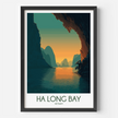Ha Long Bay Modern Travel Poster