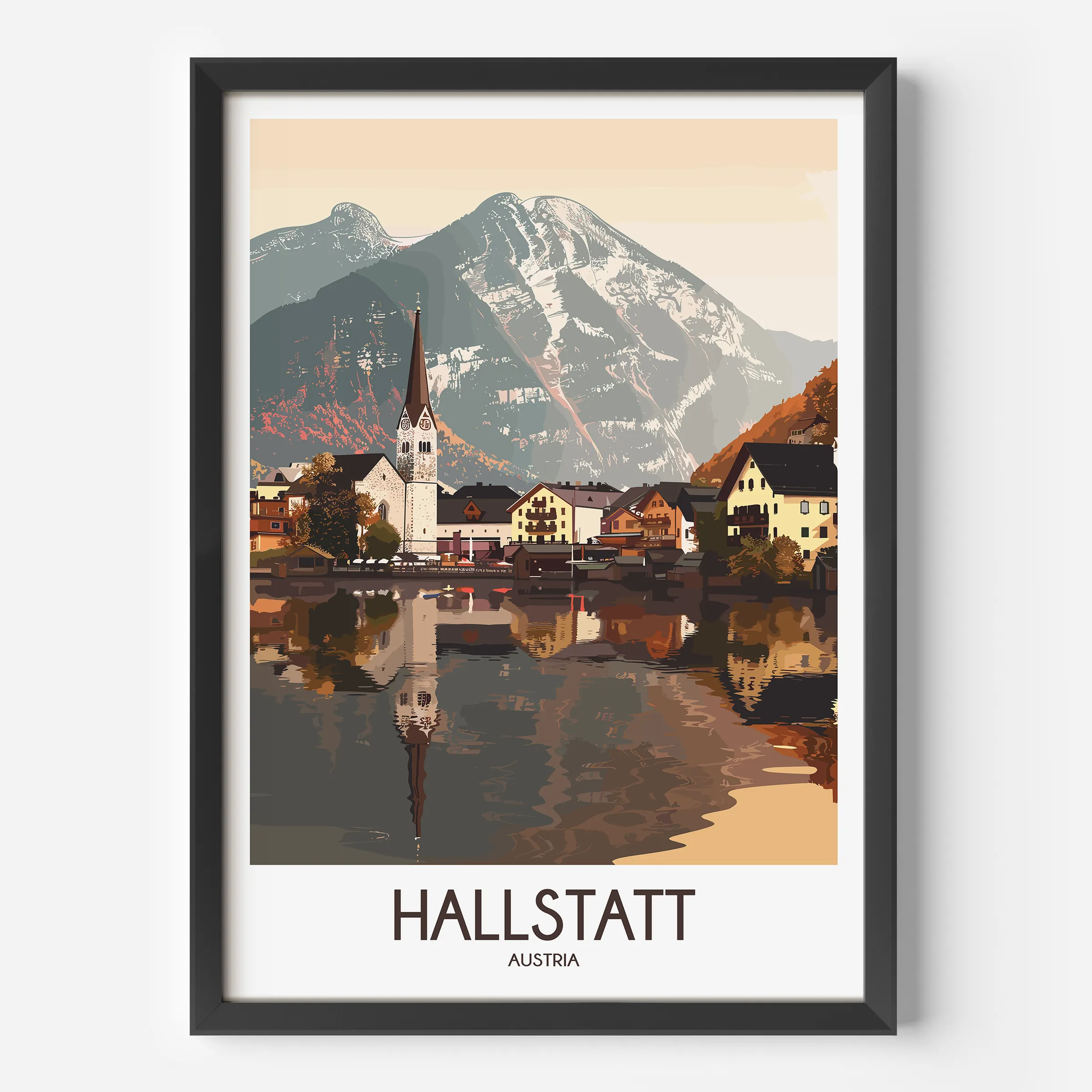 Hallstatt Destination Art Gift