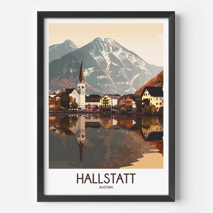 Hallstatt Destination Art Gift