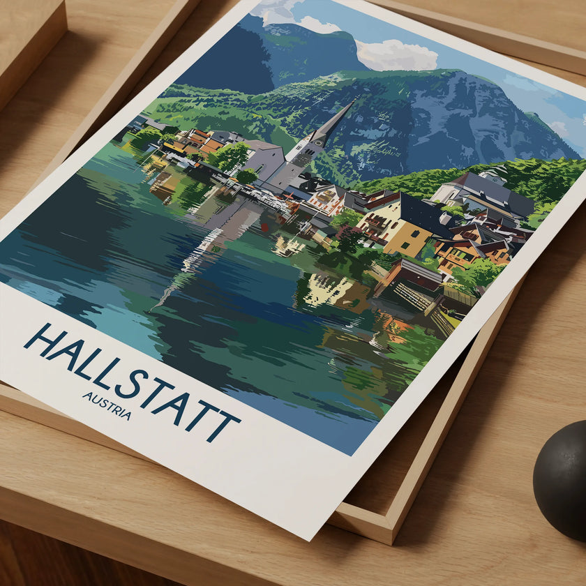 Hallstatt Scenic Landscape Art