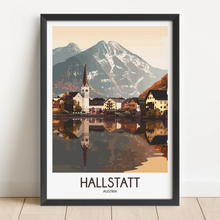 Hallstatt Scenic Landscape Art
