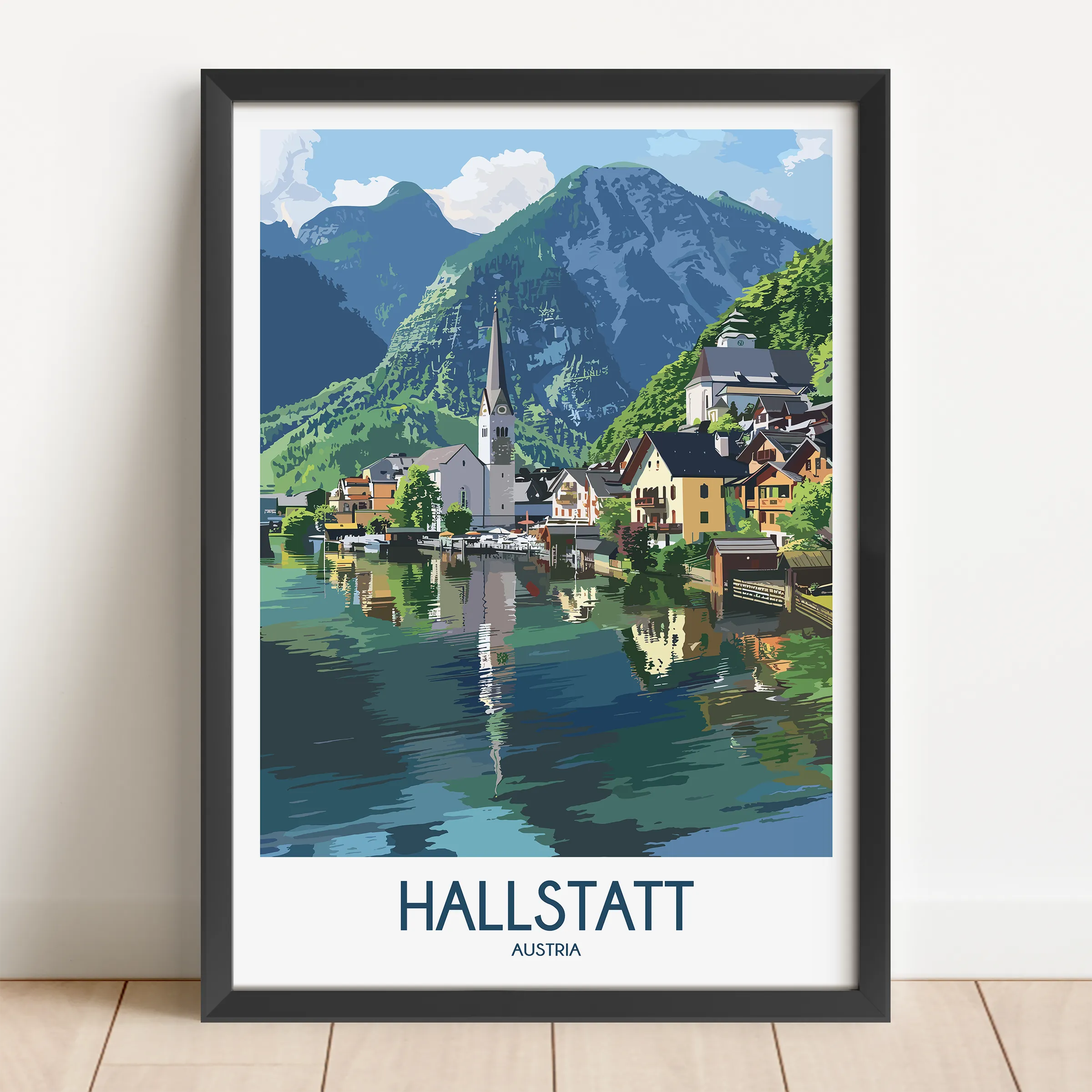 Hallstatt Souvenir Poster Print