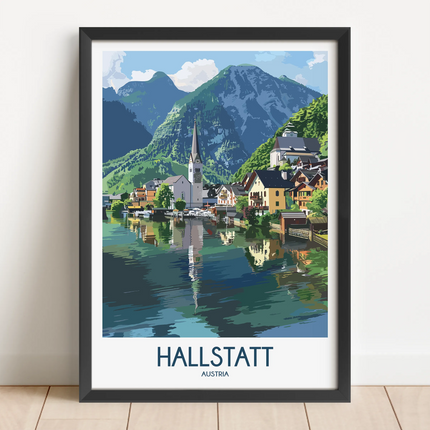 Hallstatt Souvenir Poster Print