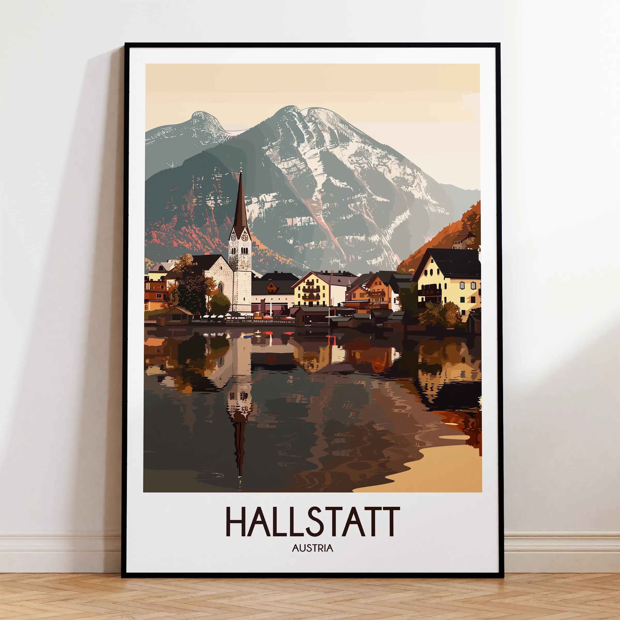 Hallstatt Souvenir Poster Print