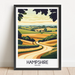 Hampshire Souvenir Poster Print