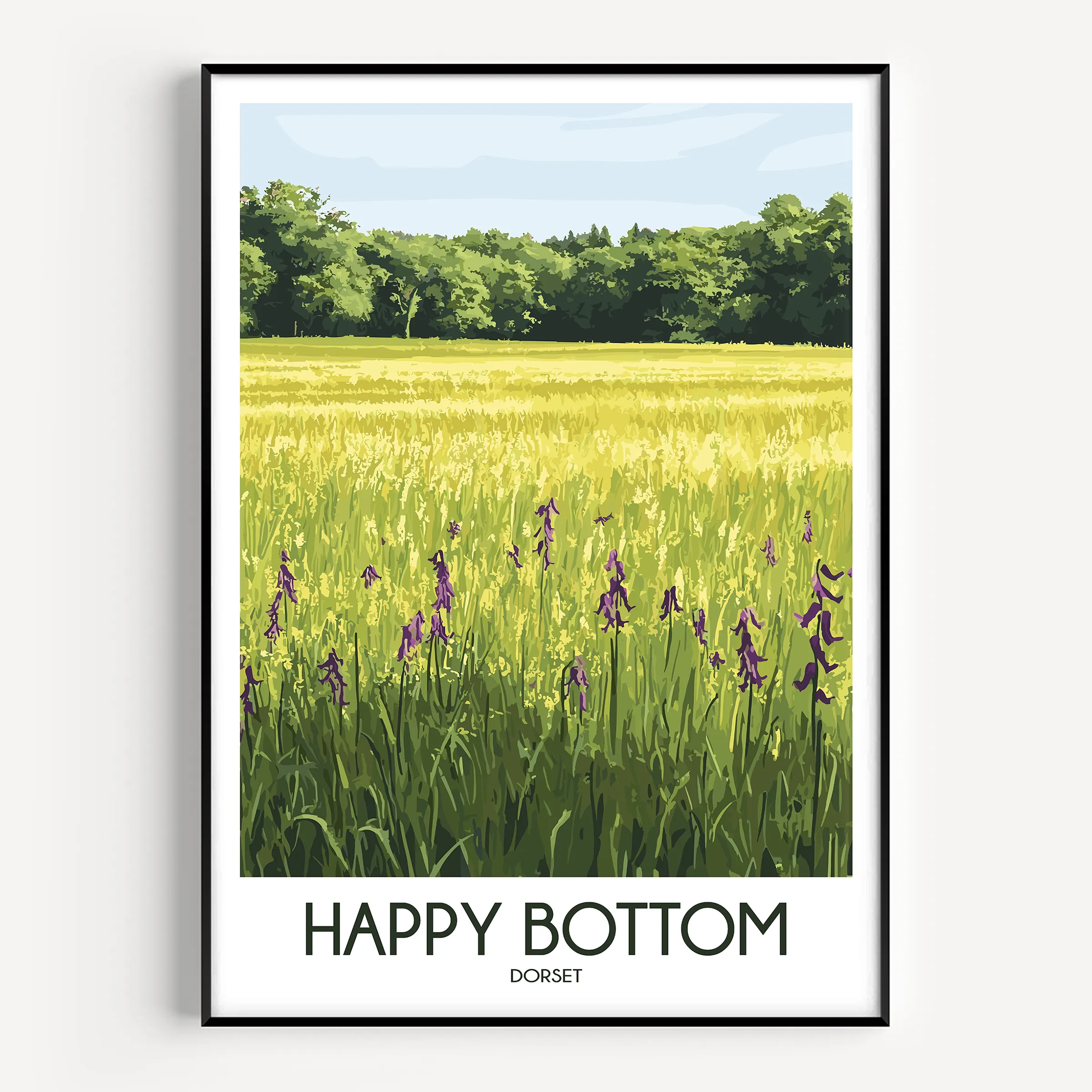 Happy Bottom Destination Art Gift