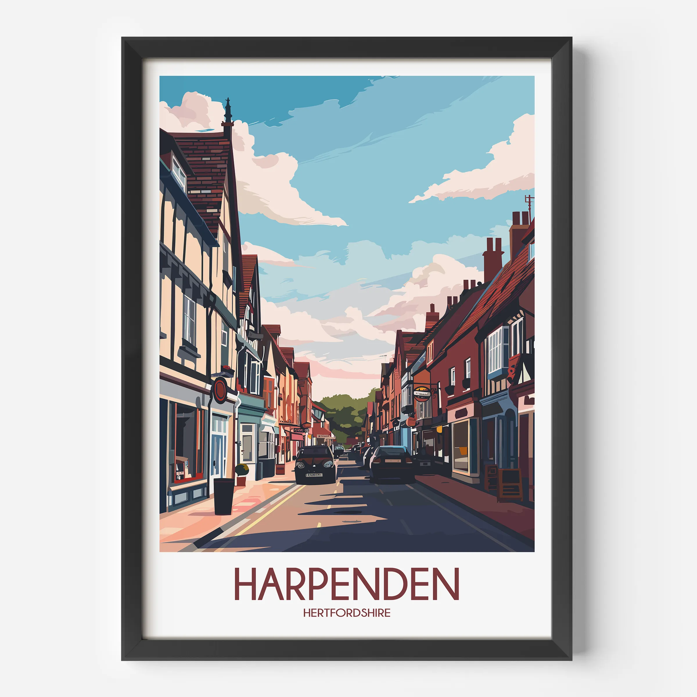 Harpenden Destination Art Gift