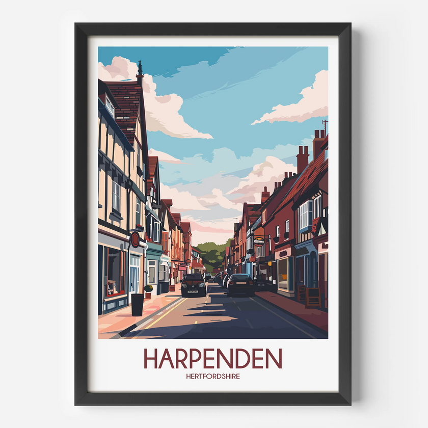 Harpenden Destination Art Gift