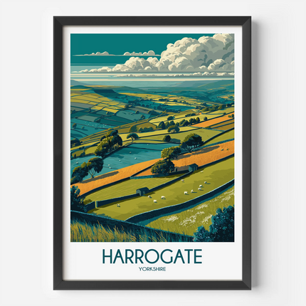 Harrogate Modern Travel Poster