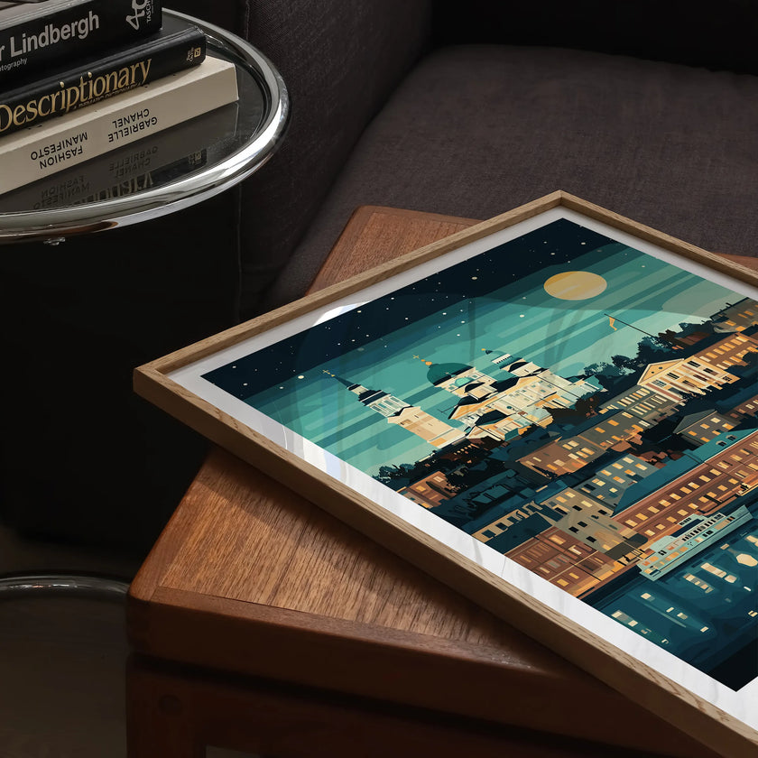 Helsinki Retro Travel Illustration