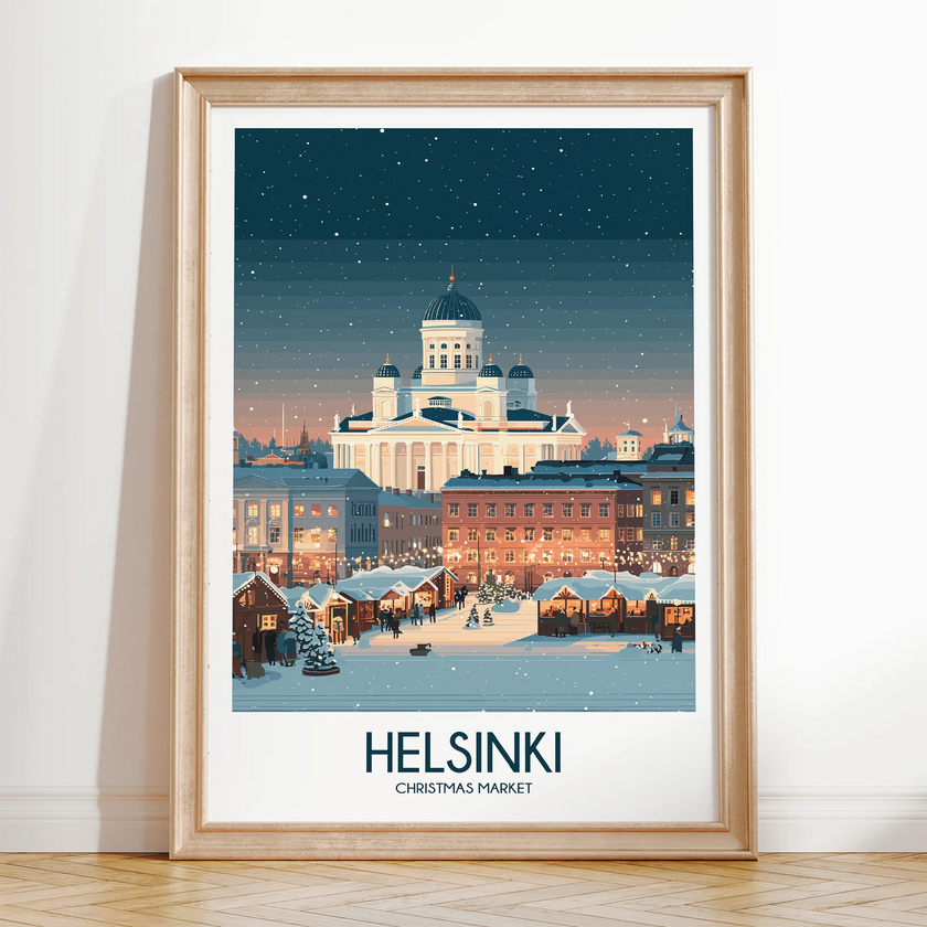 Helsinki Souvenir Poster Print