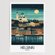 Helsinki Souvenir Poster Print