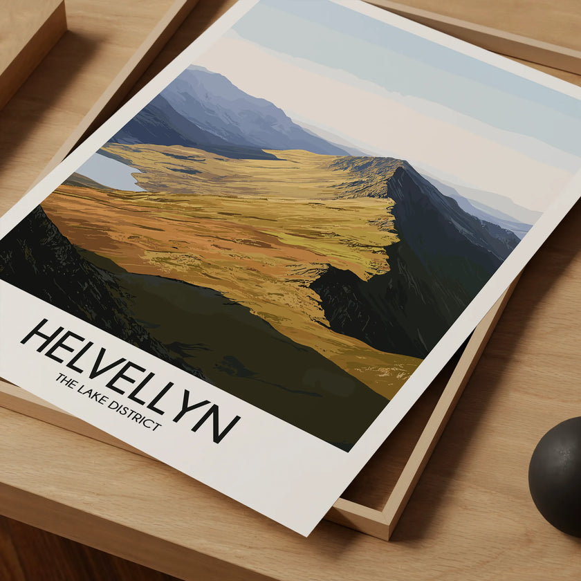 Helvellyn Modern Travel Poster