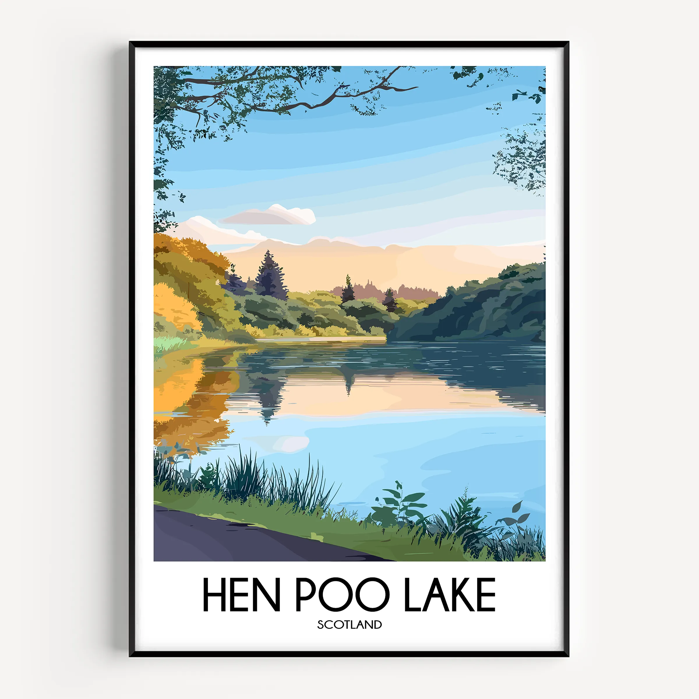 Hen Poo Lake Destination Art Gift