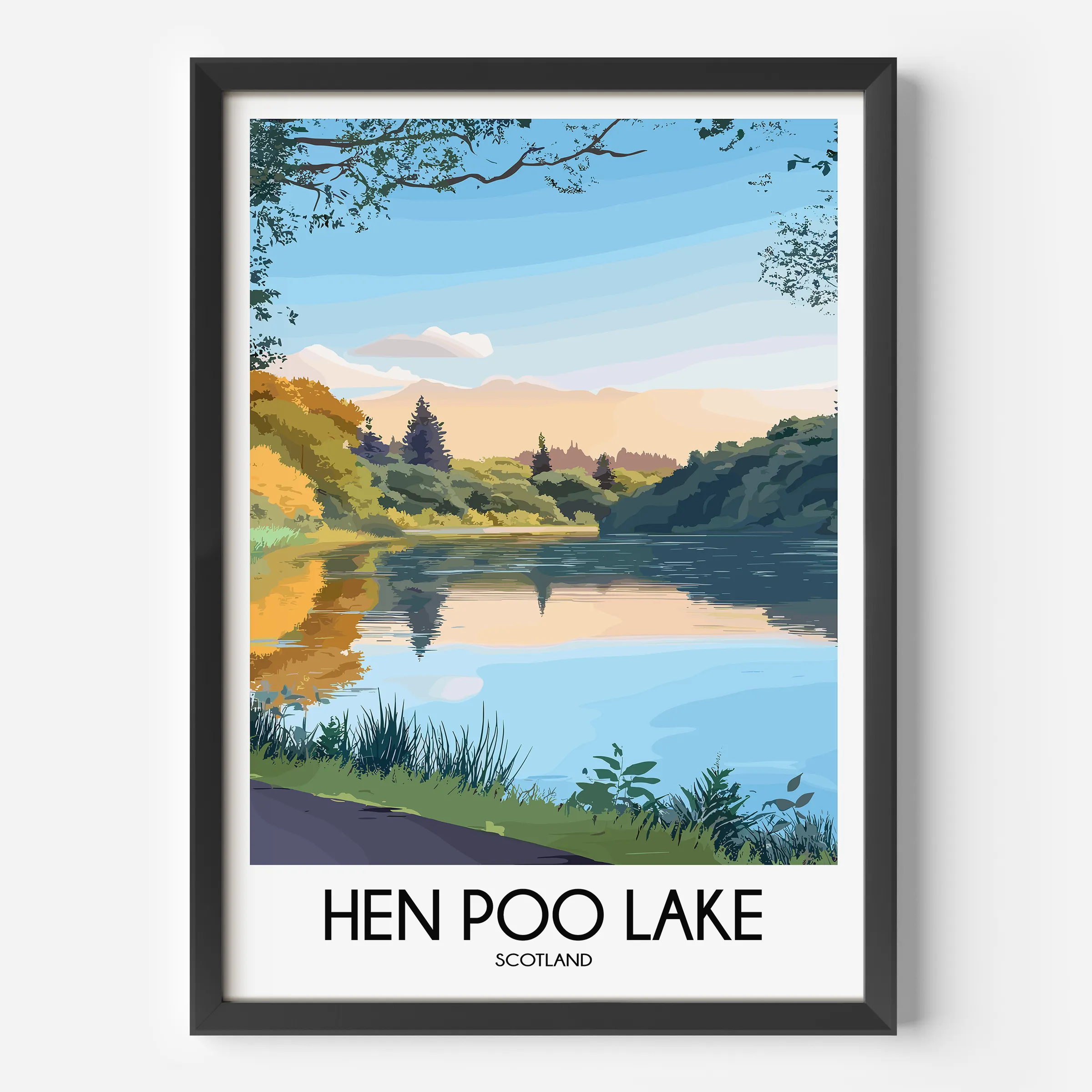 Hen Poo Lake Home Office Decor