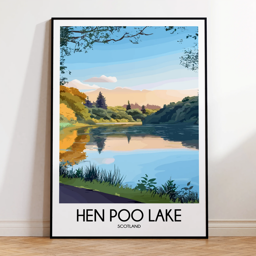 Hen Poo Lake Minimalist Wall Art