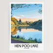 Hen Poo Lake Modern Travel Poster