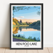 Hen Poo Lake Scenic Landscape Art