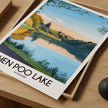 Hen Poo Lake Vintage Style Print
