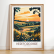 Herefordshire Minimalist Wall Art