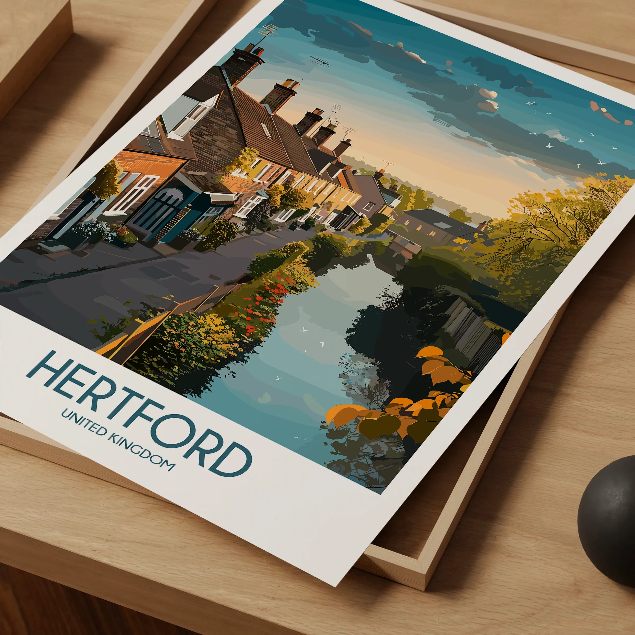 Hertford Vintage Style Print