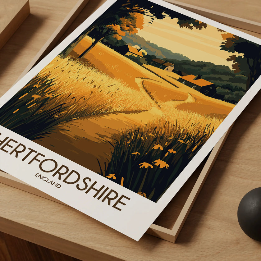 Hertfordshire Destination Art Gift