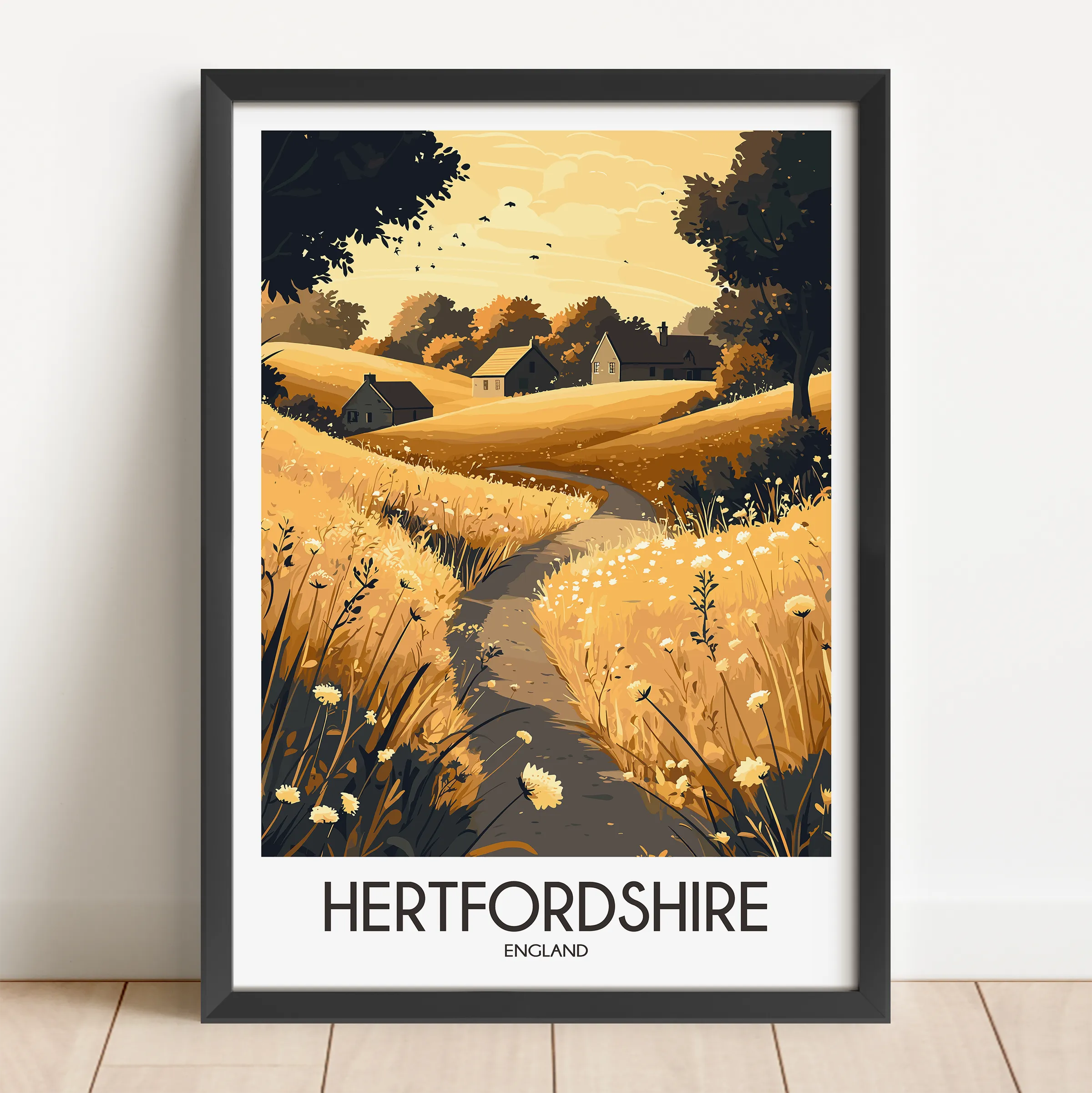 Hertfordshire Destination Art Gift