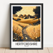 Hertfordshire Destination Art Gift