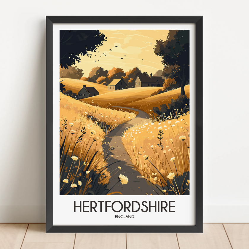 Hertfordshire Destination Art Gift