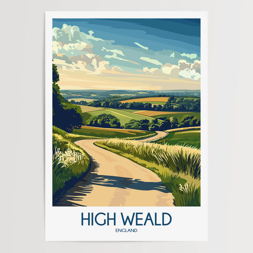 High Weald Souvenir Poster Print