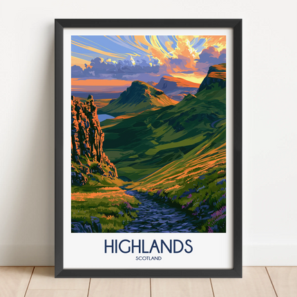 Highlands Vintage Style Print