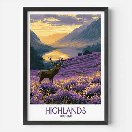 Highlands Vintage Style Print