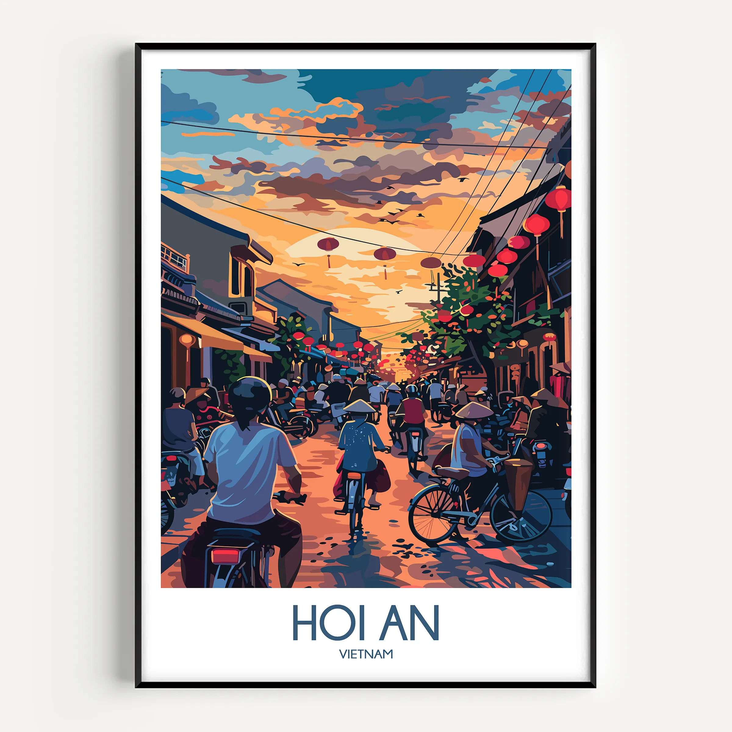 Hoi An Retro Travel Illustration