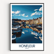 Honfleur Modern Travel Poster