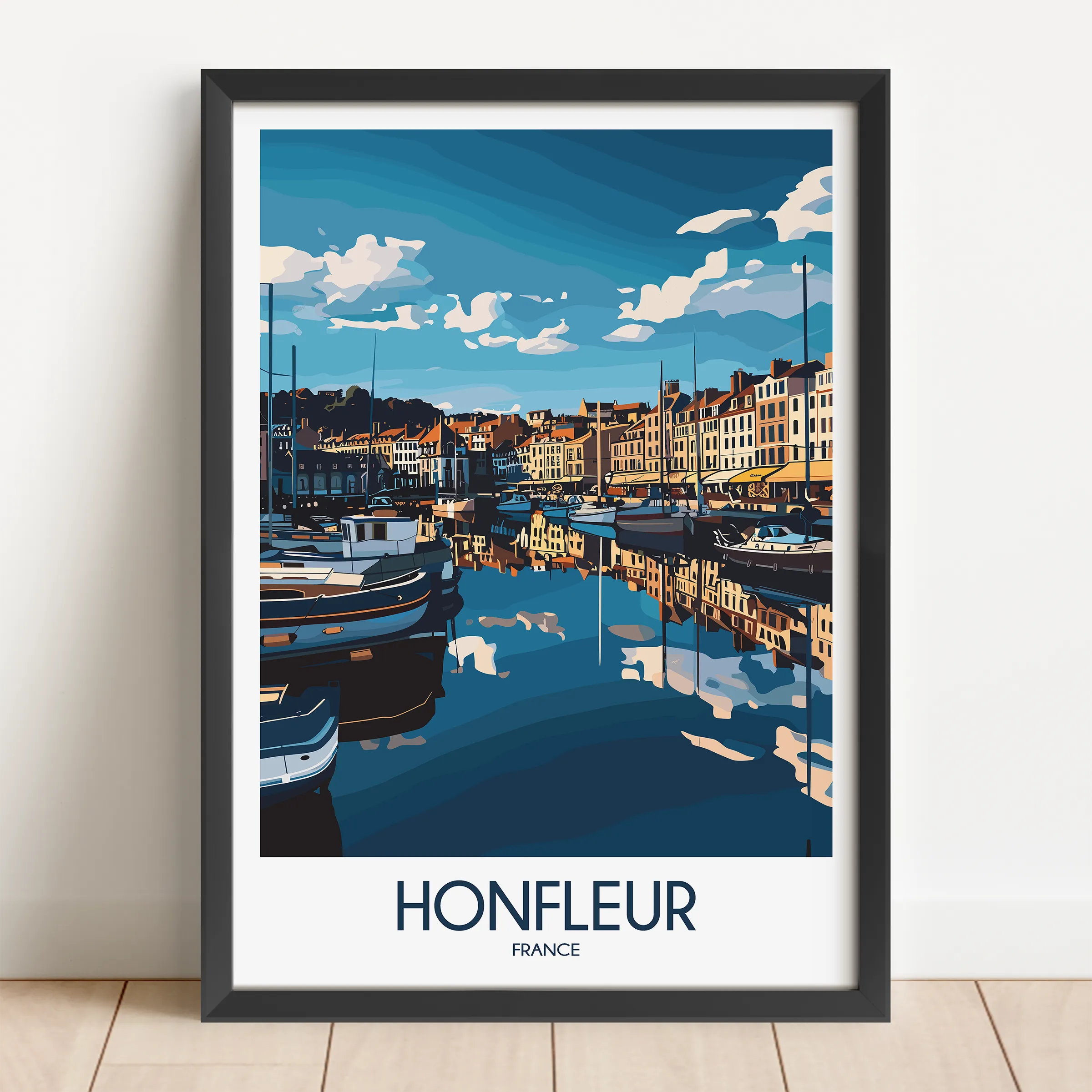 Honfleur Scenic Landscape Art