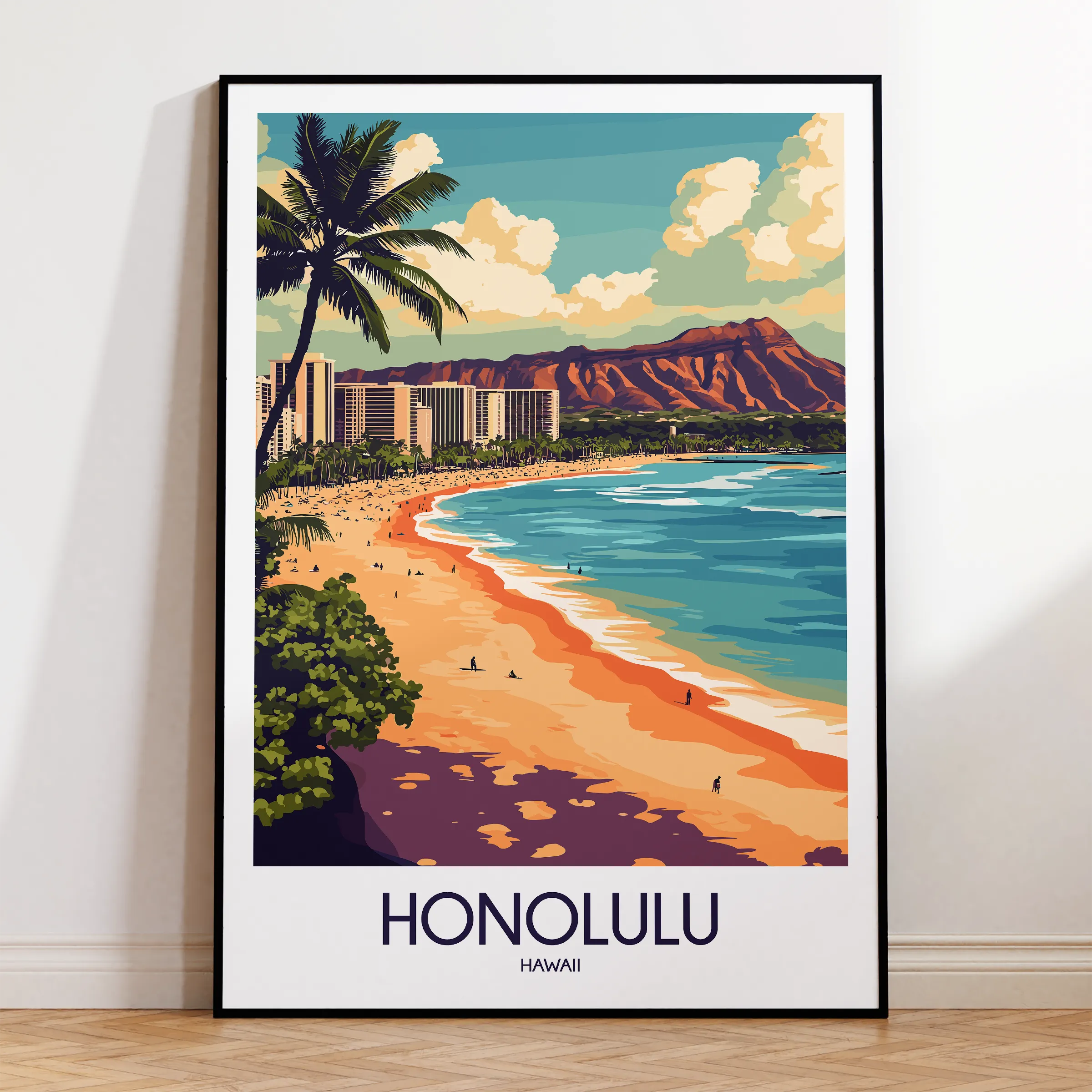 Honolulu Destination Art Gift
