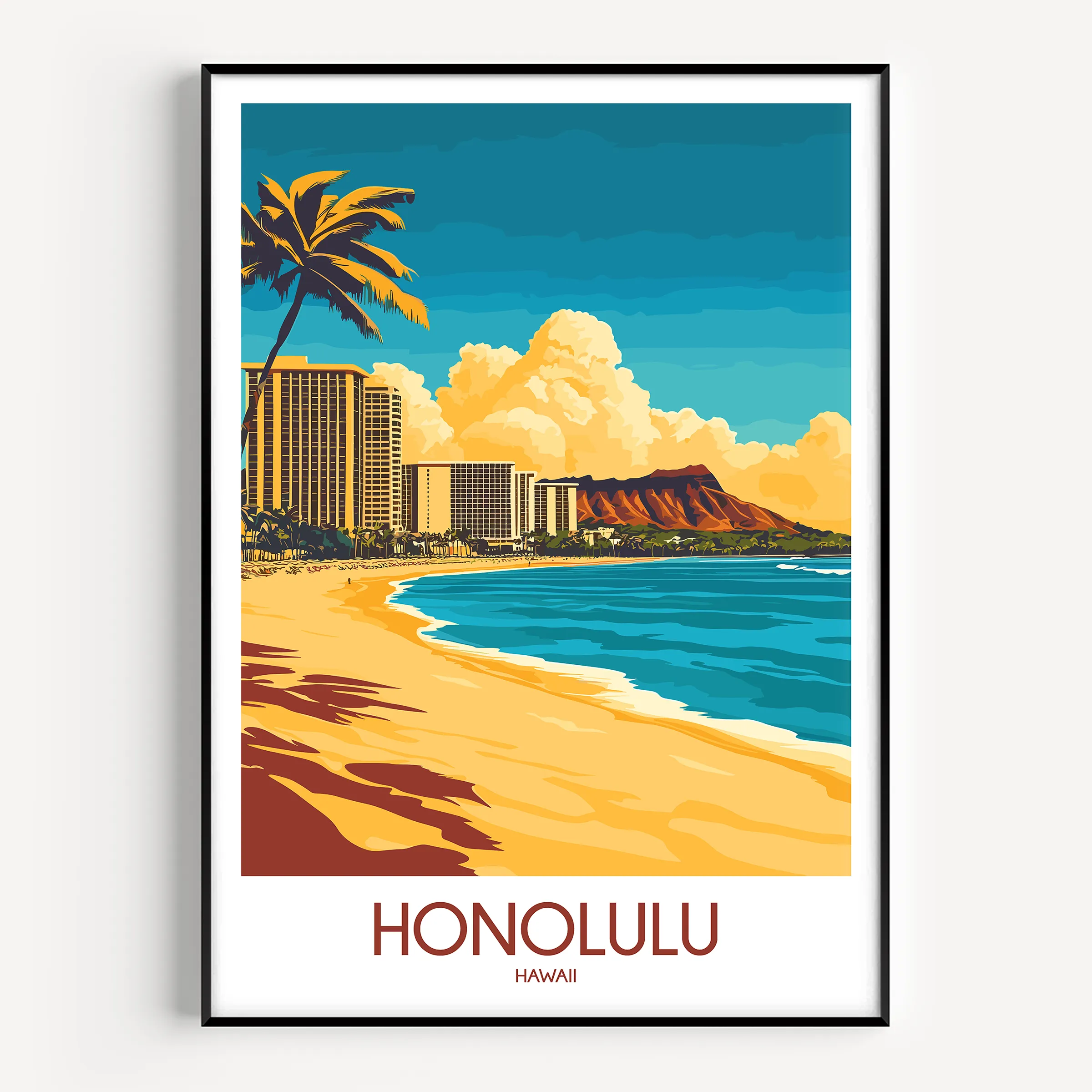 Honolulu Destination Art Gift