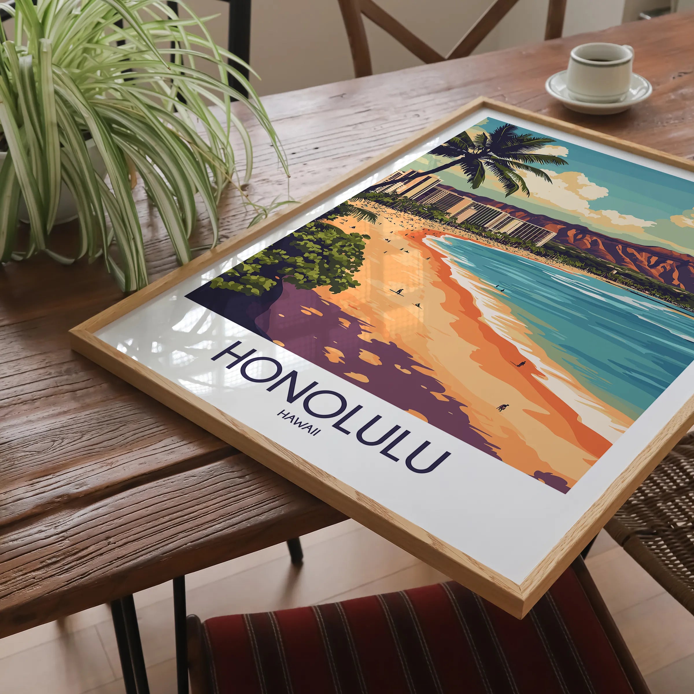 Honolulu Minimalist Wall Art